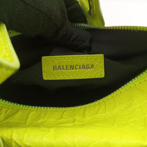 Pre-owned Balenciaga Superbusy XS Sling Bag Yellow leather 568008 shoulderbag | stylenewstar