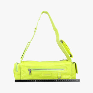 Pre-owned Balenciaga Superbusy XS Sling Bag Yellow leather 568008 shoulderbag | stylenewstar