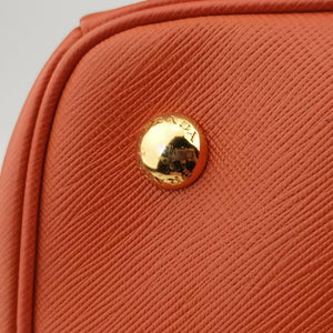 Vintage Prada Galleria Orange SAFFIANO Leather BN1844 handbag | stylenewstar