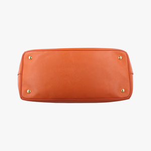 Vintage Prada Galleria Orange SAFFIANO Leather BN1844 handbag | stylenewstar