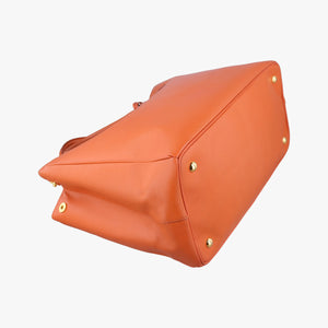 Vintage Prada Galleria Orange SAFFIANO Leather BN1844 handbag | stylenewstar