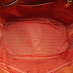 Vintage Prada Galleria Orange SAFFIANO Leather BN1844 handbag | stylenewstar