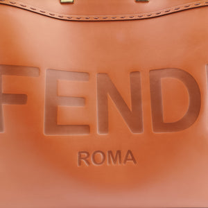 Pre-owned Fendi Sunshine Brown Leather 8BH372 handbag | stylenewstar