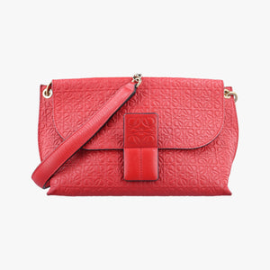 Pre-owned Loewe Avenue Red Leather shoulderbag | stylenewstar