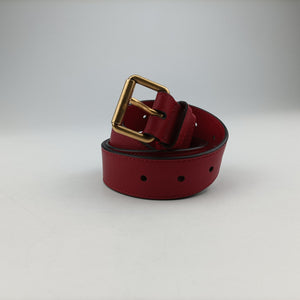 Pre-owned Gucci GG Marmont Red Leather 476434 bum bag/waist bag | stylenewstar