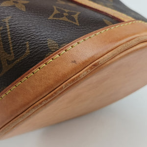 Secondhand Louis Vuitton DUFFLE brown Monogram Canvas M43587 shoulderbag | stylenewstar