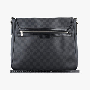Pre-owned Louis Vuitton DANIEL MM Noir Damier GRAPHITE N58029 shoulderbag | stylenewstar