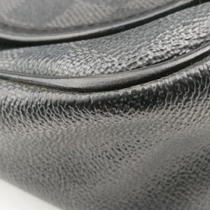 Pre-owned Louis Vuitton DANIEL MM Noir Damier GRAPHITE N58029 shoulderbag | stylenewstar