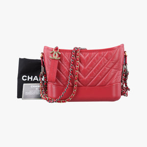 Vintage Chanel Gabrielle Red Leather A91810 shoulderbag | stylenewstar