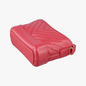 Vintage Chanel Gabrielle Red Leather A91810 shoulderbag | stylenewstar