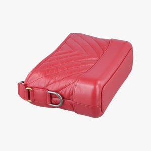 Vintage Chanel Gabrielle Red Leather A91810 shoulderbag | stylenewstar