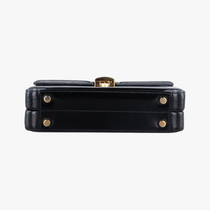 Pre-owned Gucci Sylvie 1969 Black Patent 589479 handbag | stylenewstar