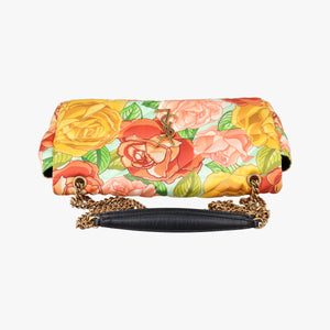 Pre-owned Yves Saint Laurent Jamie Floral Multicolour Satin shoulderbag | stylenewstar
