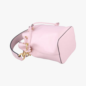 Pre-owned Fendi Mon Tresor Mini Bucket Pink Leather 8BS010 shoulderbag | stylenewstar