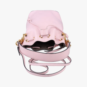 Pre-owned Fendi Mon Tresor Mini Bucket Pink Leather 8BS010 shoulderbag | stylenewstar