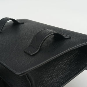 Pre-owned Fendi F is Black Leather 8BM005 shoulderbag | stylenewstar