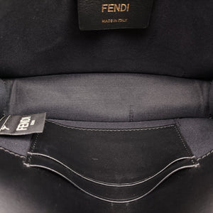 Pre-owned Fendi F is Black Leather 8BM005 shoulderbag | stylenewstar