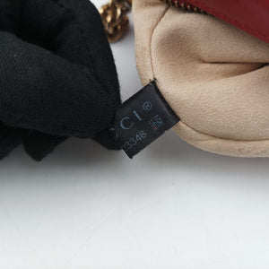 Pre-owned Gucci GG Marmont Red Leather 448065 shoulderbag | stylenewstar