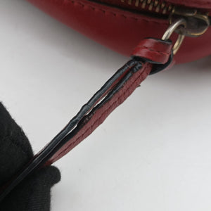 Pre-owned Gucci GG Marmont Red Leather 448065 shoulderbag | stylenewstar