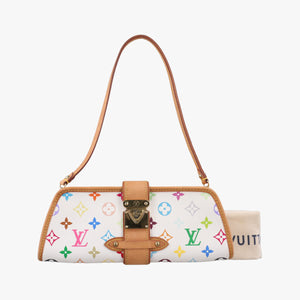 Vintage Louis Vuitton SHIRLEY white Monogram Multicolor M40049 shoulderbag | stylenewstar