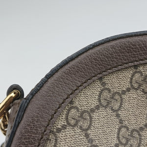Pre-owned Gucci Ophidia Brown×beige PVC coated canvas×Leather 550618 shoulderbag | stylenewstar