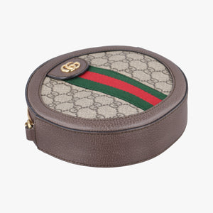 Pre-owned Gucci Ophidia Brown×beige PVC coated canvas×Leather 550618 shoulderbag | stylenewstar