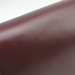 Pre-owned Celine Classic Box Burgundy Leather shoulderbag | stylenewstar