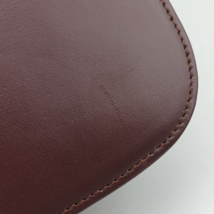 Pre-owned Celine Classic Box Burgundy Leather shoulderbag | stylenewstar