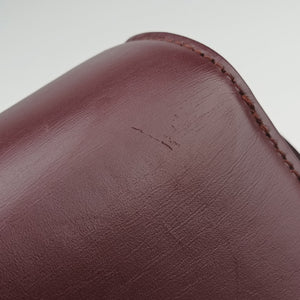 Pre-owned Celine Classic Box Burgundy Leather shoulderbag | stylenewstar