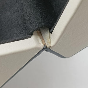Pre-owned Fendi Trunk White×Black Leather 7VA507 shoulderbag | stylenewstar