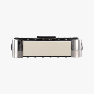 Pre-owned Fendi Trunk White×Black Leather 7VA507 shoulderbag | stylenewstar