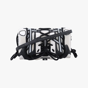Pre-owned Balenciaga Sneakerhead Black×white fabric shoulderbag | stylenewstar