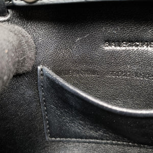 Pre-owned Balenciaga Sneakerhead Black×white fabric shoulderbag | stylenewstar