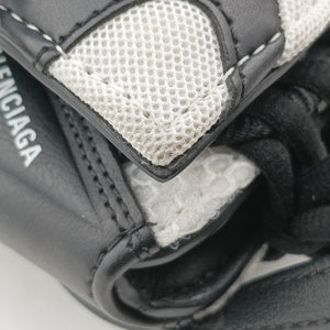 Pre-owned Balenciaga Sneakerhead Black×white fabric shoulderbag | stylenewstar