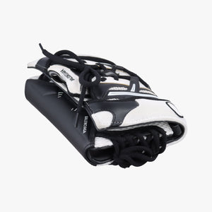 Pre-owned Balenciaga Sneakerhead Black×white fabric shoulderbag | stylenewstar