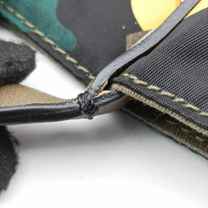 Pre-owned Valentino Rockstud camouflage Green×Multicolour nylon× Leather shoulderbag | stylenewstar