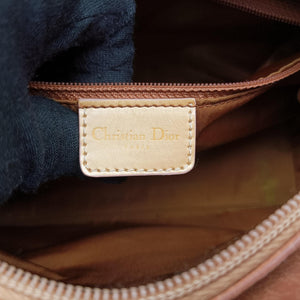 Pre-owned Christian Dior Lady Dior Camel Suede × Patent shoulderbag | stylenewstar