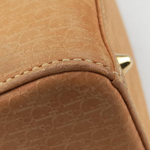 Pre-owned Christian Dior Lady Dior Camel Suede × Patent shoulderbag | stylenewstar