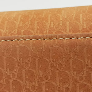 Pre-owned Christian Dior Lady Dior Camel Suede × Patent shoulderbag | stylenewstar