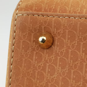 Pre-owned Christian Dior Lady Dior Camel Suede × Patent shoulderbag | stylenewstar