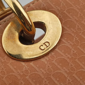 Pre-owned Christian Dior Lady Dior Camel Suede × Patent shoulderbag | stylenewstar