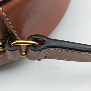 Pre-owned Celine Oval Purse Cuir Triomphe Brown Leather shoulderbag | stylenewstar