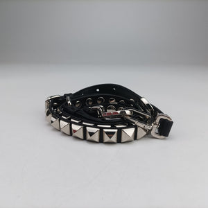 Pre-owned Prada Electra Studded Red Leather 1BD120 shoulderbag | stylenewstar