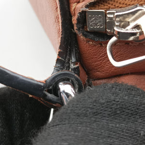 Pre-owned Loewe Puzzle Brown Leather shoulderbag | stylenewstar