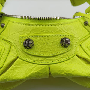 Vintage Balenciaga Le Cagole Green lambskin shoulderbag | stylenewstar