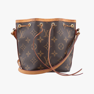 Pre-owned Louis Vuitton Nano Noe Brown Monogram canvas M41346 shoulderbag | stylenewstar