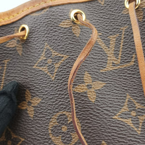 Pre-owned Louis Vuitton Nano Noe Brown Monogram canvas M41346 shoulderbag | stylenewstar