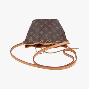 Pre-owned Louis Vuitton Nano Noe Brown Monogram canvas M41346 shoulderbag | stylenewstar