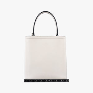 Pre-owned Prada Small Panier White Saffiano leather 1BA217 shoulderbag | stylenewstar