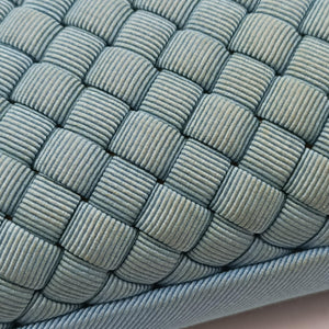Pre-owned Bottega Veneta Intrecciato Blue Fabric clutchbag | stylenewstar